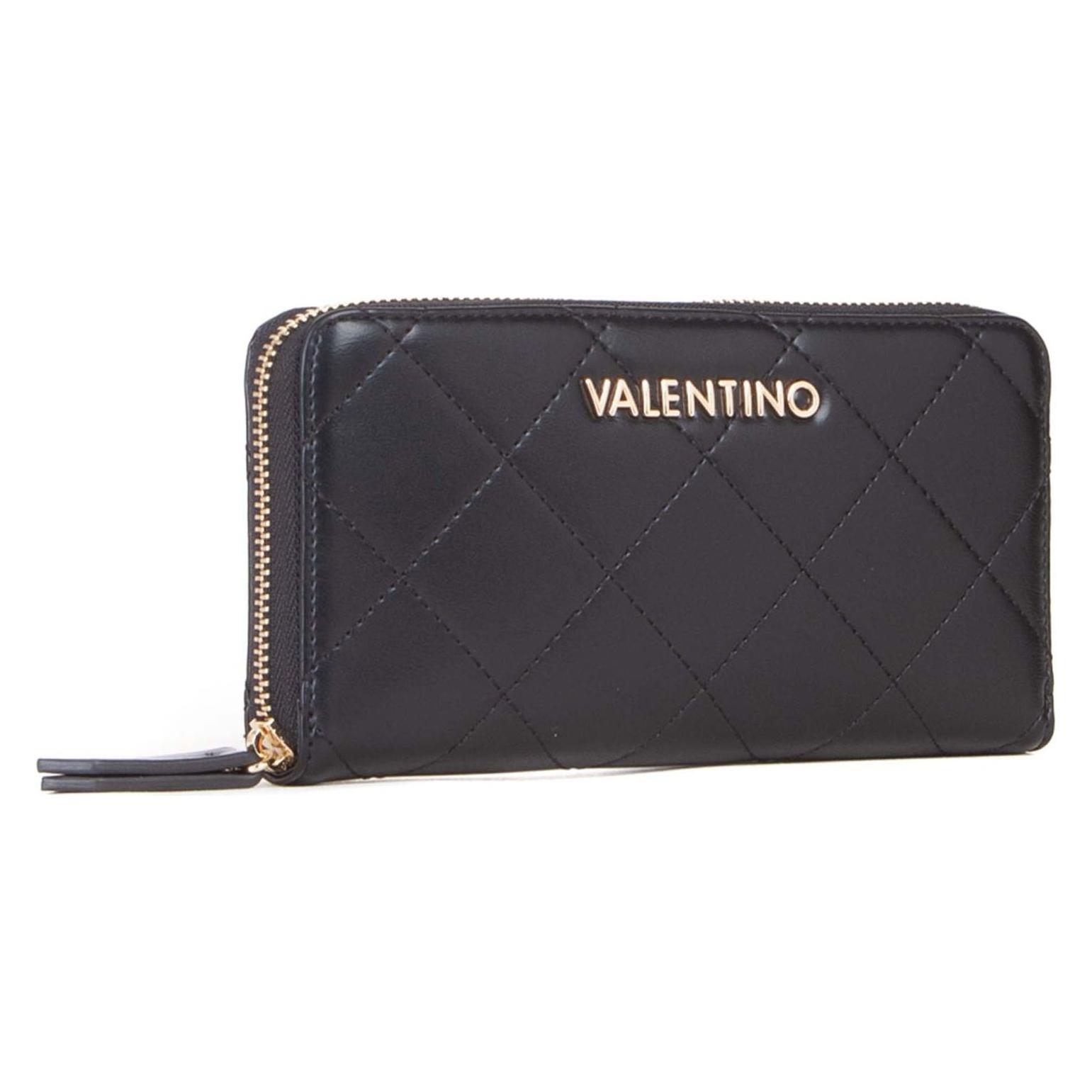 Valentino, Damen, Portemonnaie, Nur Re Zip Around Wallet, Schwarz