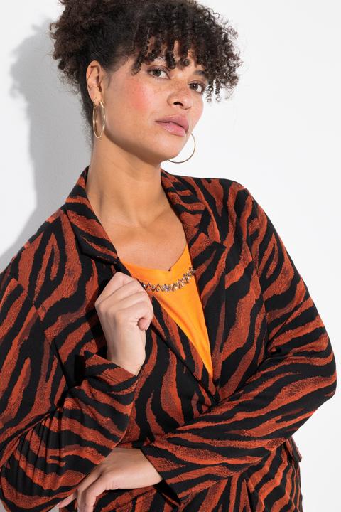 Image du produit Miamoda Blazer, schmale Form, Zebramuster (46)