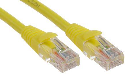Produktbild RS PRO Patchkabel Kat.5e UTP LSZH 10m gelb (UTP, CAT5e, 10 m)