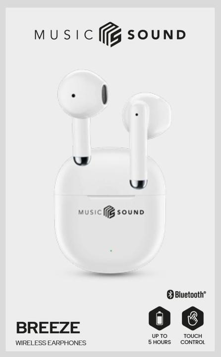 Immagine prodotto Music Sound Breeze Auricolare Bluetooth a capsula con case colorata (Nessuna cancellazione del rumore, 20 h, Senza fili)