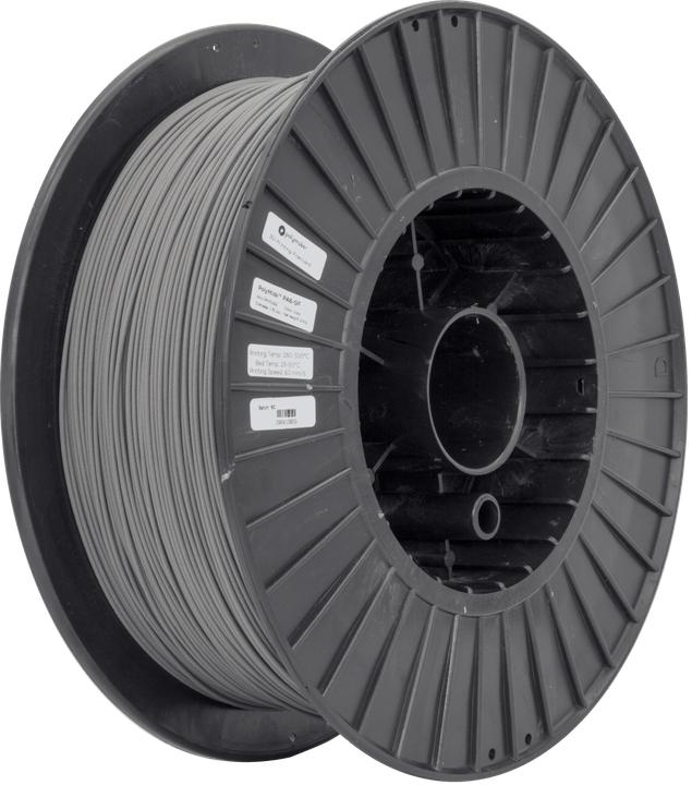 Actual product image Polymaker PolyMide PA6-GF Grey 1.75 mm 2,000 g (Nylon, Carbon, 1.75 mm, 2000 g, Grey)