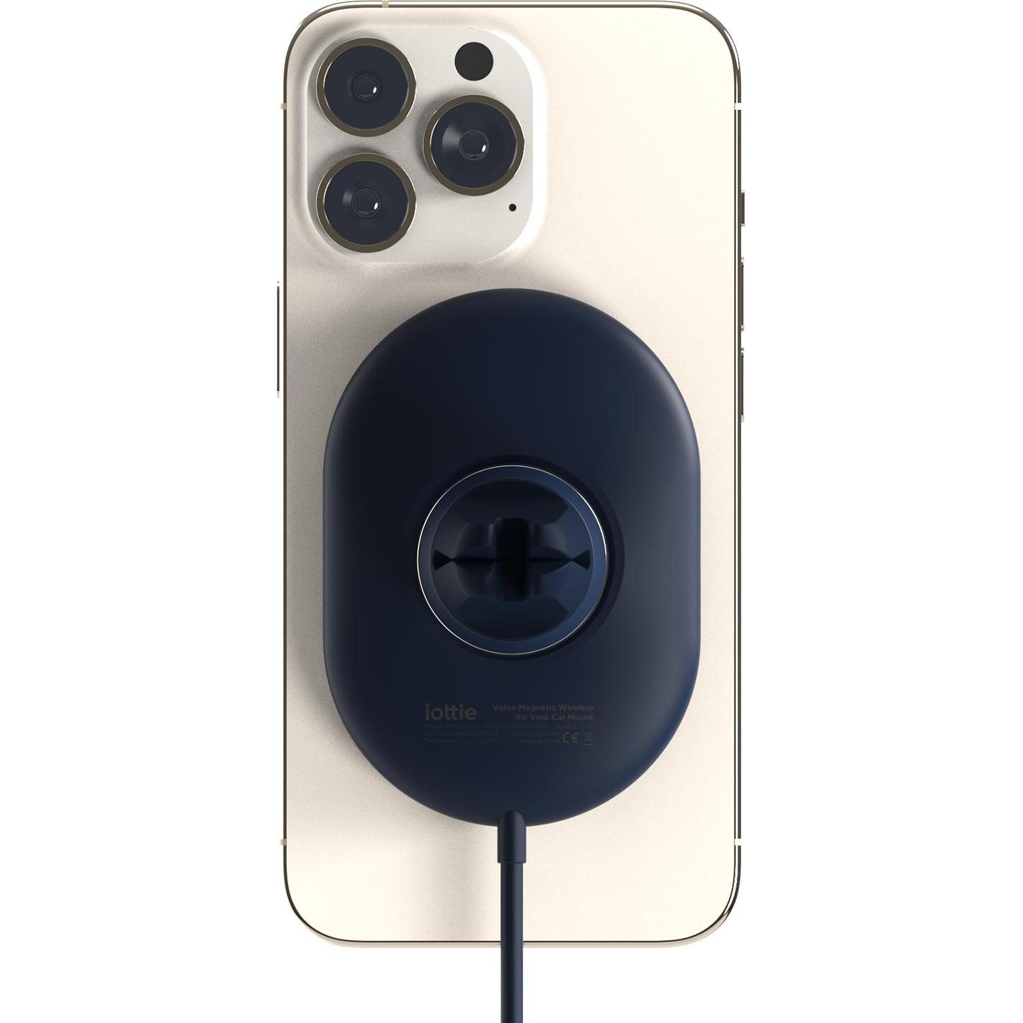 Thumbnail - iOttie Velox Magnetic Wireless Chraging 75W Air Vent Mount Blue Neu, Smartphone Halterung, Blau