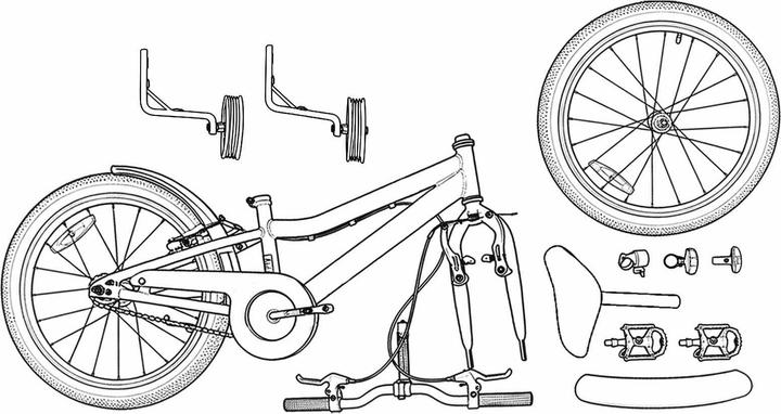 Produktbild vidaXL Kinderfahrrad (12")