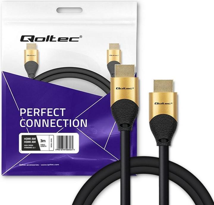 Produktbild Qoltec HDMI – HDMI (3 m)