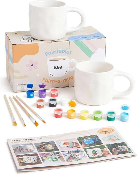 Produktbild Pott'd Keramik-Bemalen-Set mit Tassen