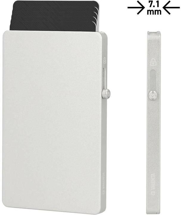 Immagine prodotto Valenta Kartenschutzhülle, dünn, MagSafe – Silber