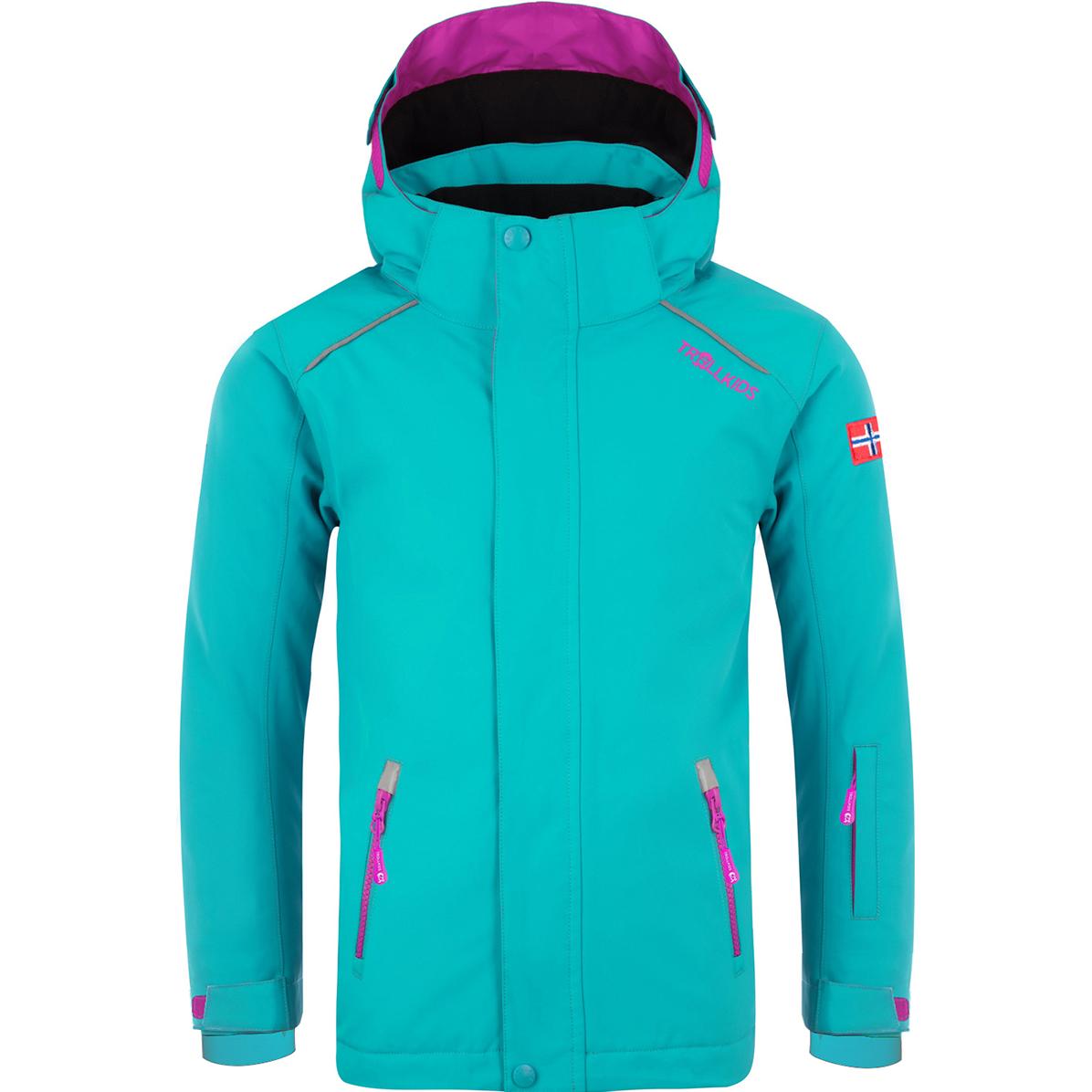 Trollkids, Jungen, Skijacke, Holmenkollen pro Snow Jacke (104), Türkis, 104