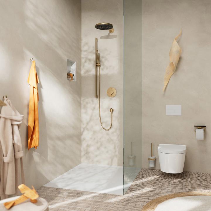 Produktbild hansgrohe Unica Duschstange S Puro 90 cm, Easy Slide Duschkopfhalter, Isiflex Duschschlauch 160 cm