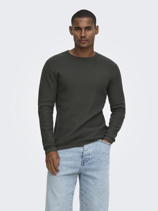 Immagine prodotto Only & Sons Normal geschnitten Rundhalsausschnitt Pullover Strickpullover (M)