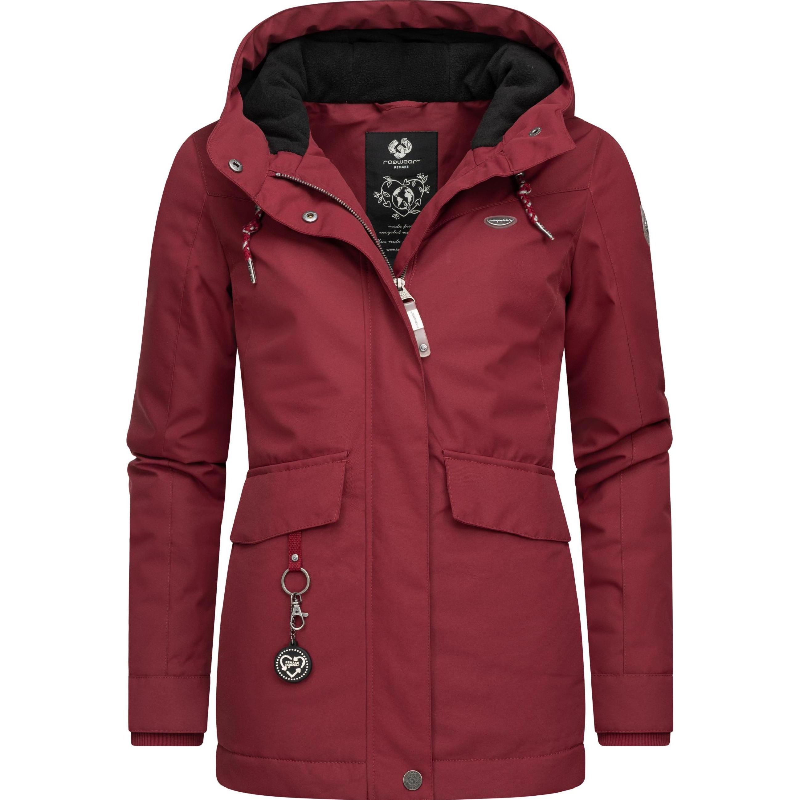 Ragwear, Damen, Jacke, Jazmin Remake II Intl. (XXL), Rot, XXL