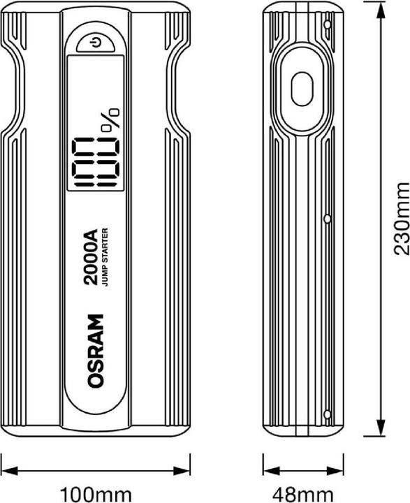Produktbild Osram Booster BATTERYjumpstart 2000 (2000 A, 16000 mAh)