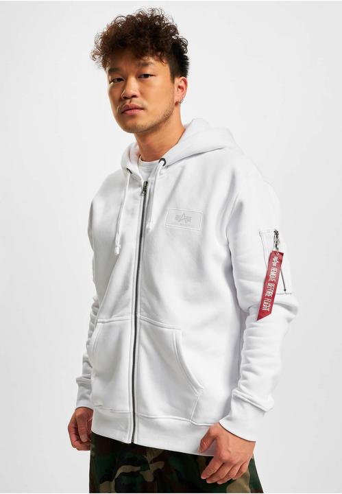 Image du produit Alpha Industries Sweat à capuche zippé imprimé dans le dos (M)