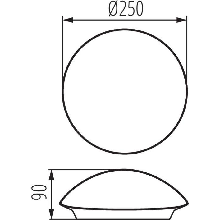 Thumbnail - Kanlux, Wandleuchte + Deckenleuchte, Plafmin Deckenleuchte Plafmin 25690 Deckenleuchte 1x40W E27 balta (E27)