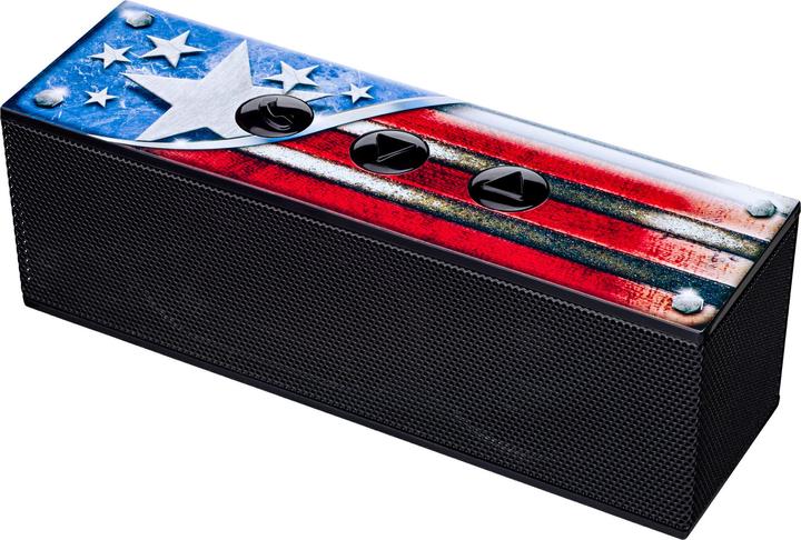 Black, Blue, Red, White