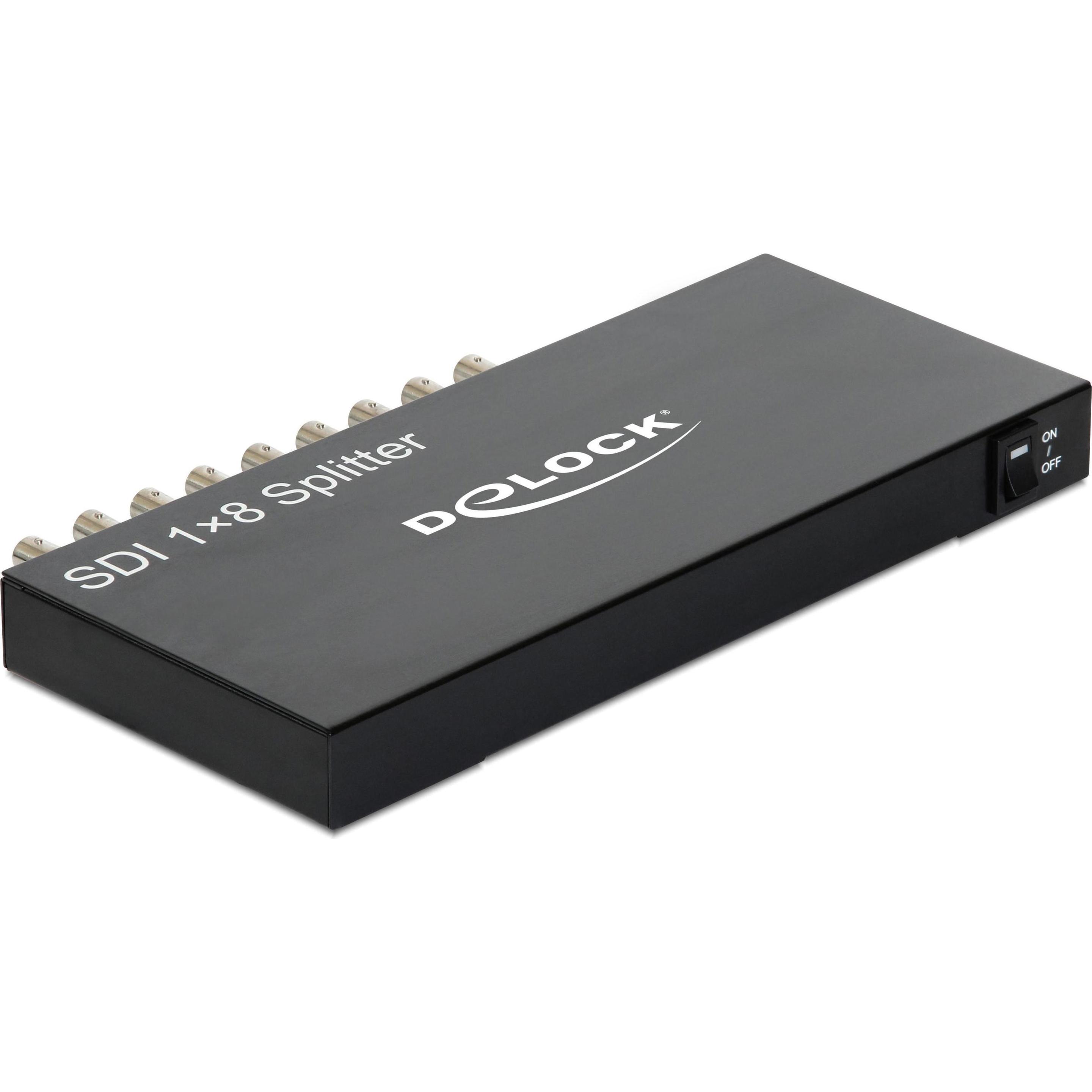 Delock Commutatore 3GI-SDI con porta 1in-8Out, Switch box