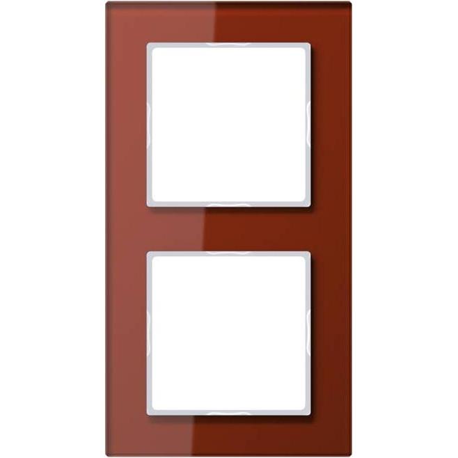 JUNG, Zubehör Schalterprogramm, AC 582 GL RT. Produktfarbe: Rot, Markenkompatibilität:, Material: Glas. Breite: 84 mm, H...