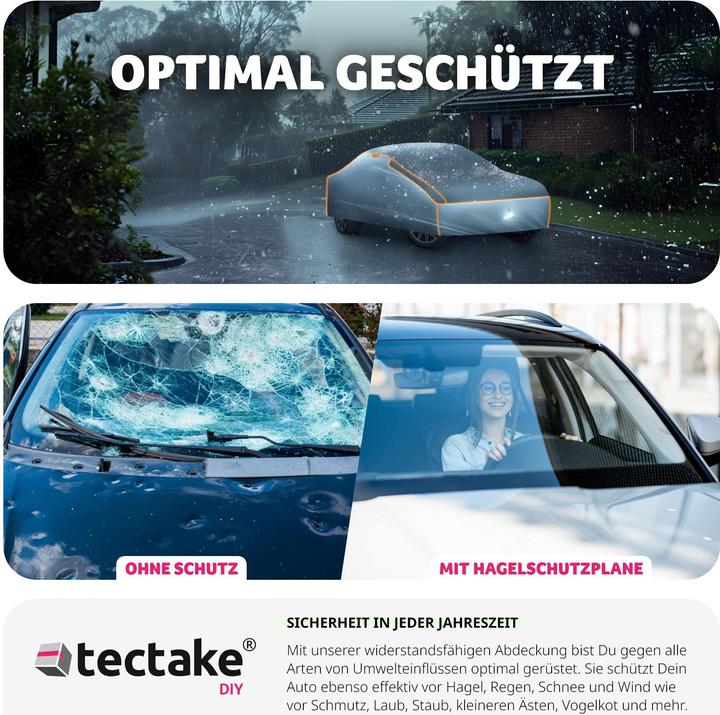 Image du produit tectake Bâche de voiture anti-grêle imperméable et respirante