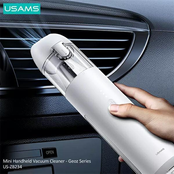 Produktbild Usams Odkurzacz mini bezprzewodowy Geoz series 65W bialywhite MNXCQZB23402 US-ZB