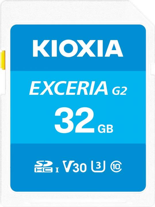 Actual product image Kioxia SDHC Memory Card Exceria, 32Gb, Class 10 / UHS-1 U1 (32 GB, SDHC, U1, UHS-I)