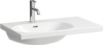 Produktbild Laufen Lua Waschtisch, ohne Hahnloch, mit Überlauf, 750x460mm, Ablage rechts, H817086