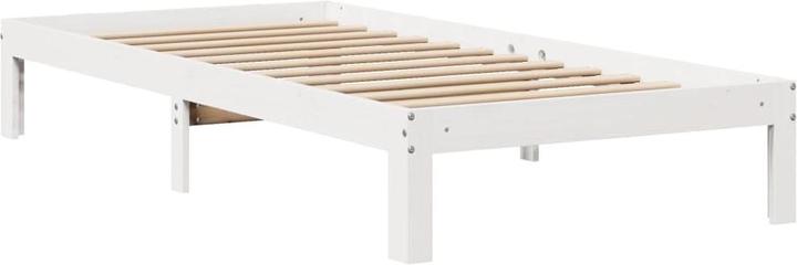 Actual product image VidaXL Bed with shelf without mattress pine (160 x 200 cm)