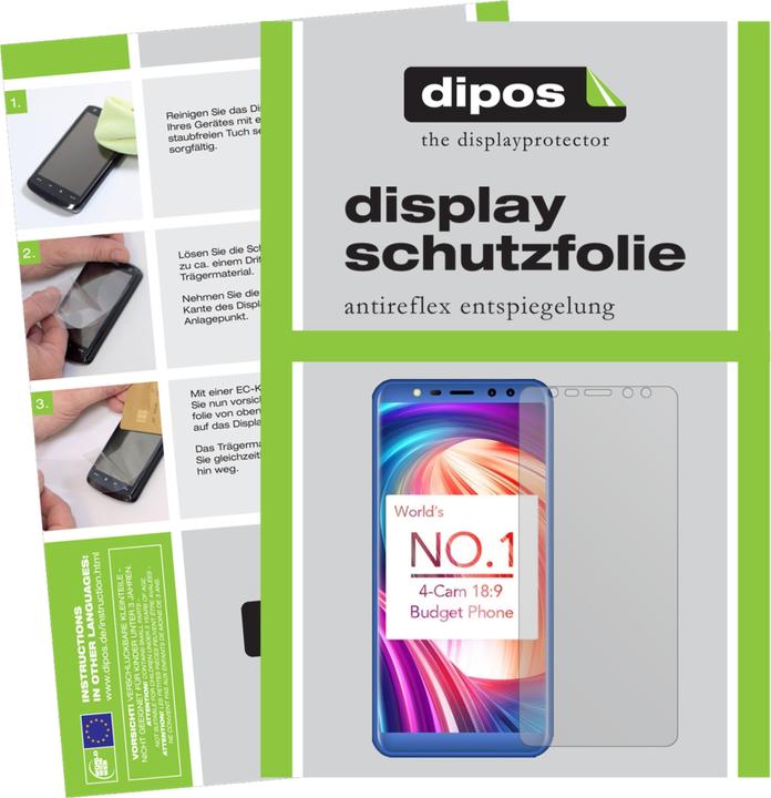 Actual product image Dipos Screen Protector Anti-Glare (4 pcs., Leagoo M9)