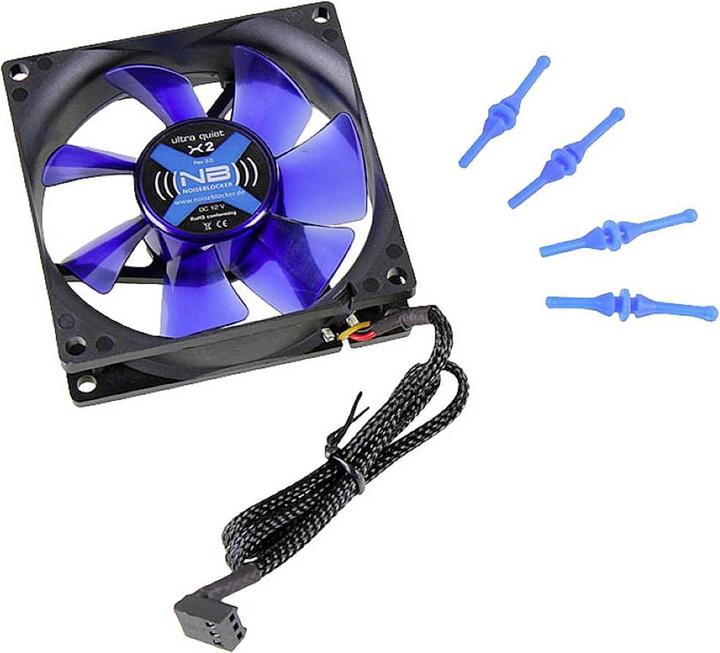 Produktbild Noiseblocker NB-BlackSilentFAn X-2 (80 mm, 2 x)
