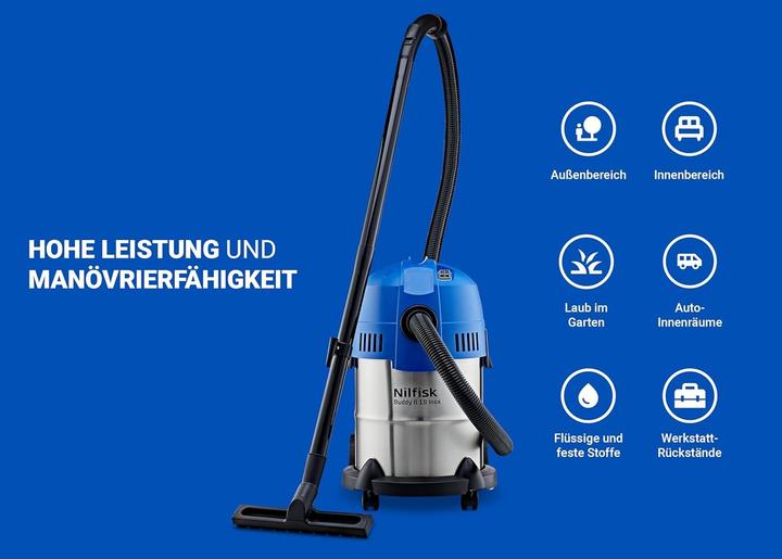 Actual product image Nilfisk Buddy II 18 (Wet dry vacuum cleaner)