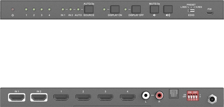 Produktbild Purelink Verteiler PT-SP-HD24DA HDMI Toslink Cinch