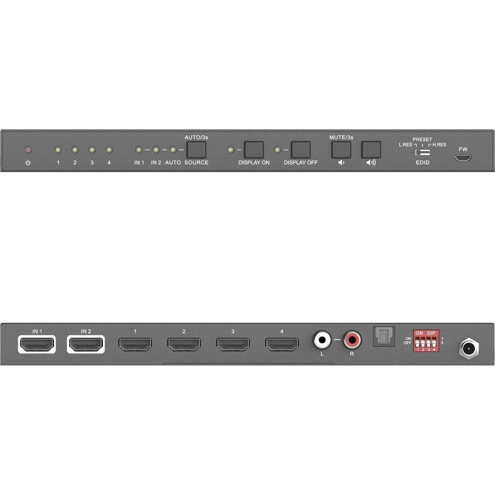 Thumbnail - Purelink Verteiler PT-SP-HD24DA HDMI Toslink Cinch, Switch Box