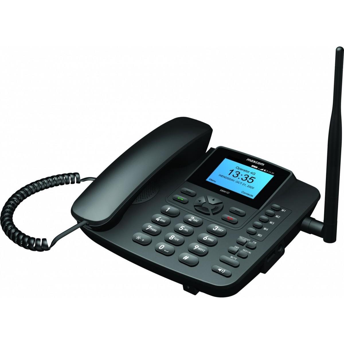 Maxcom Comfort MM41D, Telefon, Schwarz