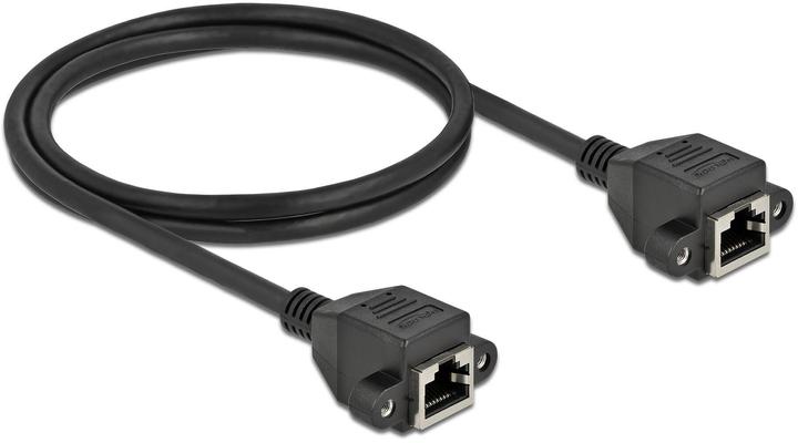 Produktbild Delock Netzwerk Verlängerungskabel S/FTP RJ45 Buchse zu RJ45 Buchse Cat.6A 1 m schwarz (S/FTP, CAT6a, 1 m)