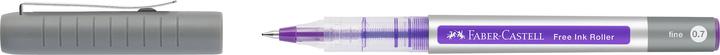 Faber-Castell Free Ink rollerball pen grey 0.7 mm, writing colour: violet, 1 pc. (Grey, Violet, 1x)