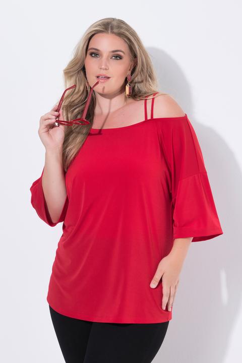 Actual product image Miamoda T-Shirt, oversized, Schulter CutOut, 3/4-Ärmel (42)