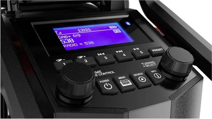 Produktbild PerfectPro Baustellenradio, IP65, Akku integriert (DAB+, KW, Bluetooth)