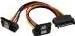 Produktbild InLine SATA Strom-Y-Kabel SATA gewinkelt - 0,15m (15 cm, 15 pin S-ATA)