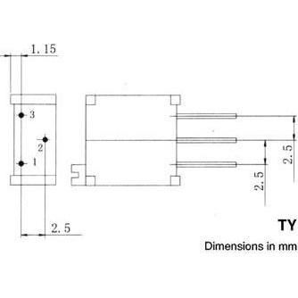 Velleman Cermet Trimmer Multi-Turn 500E, Widerstand