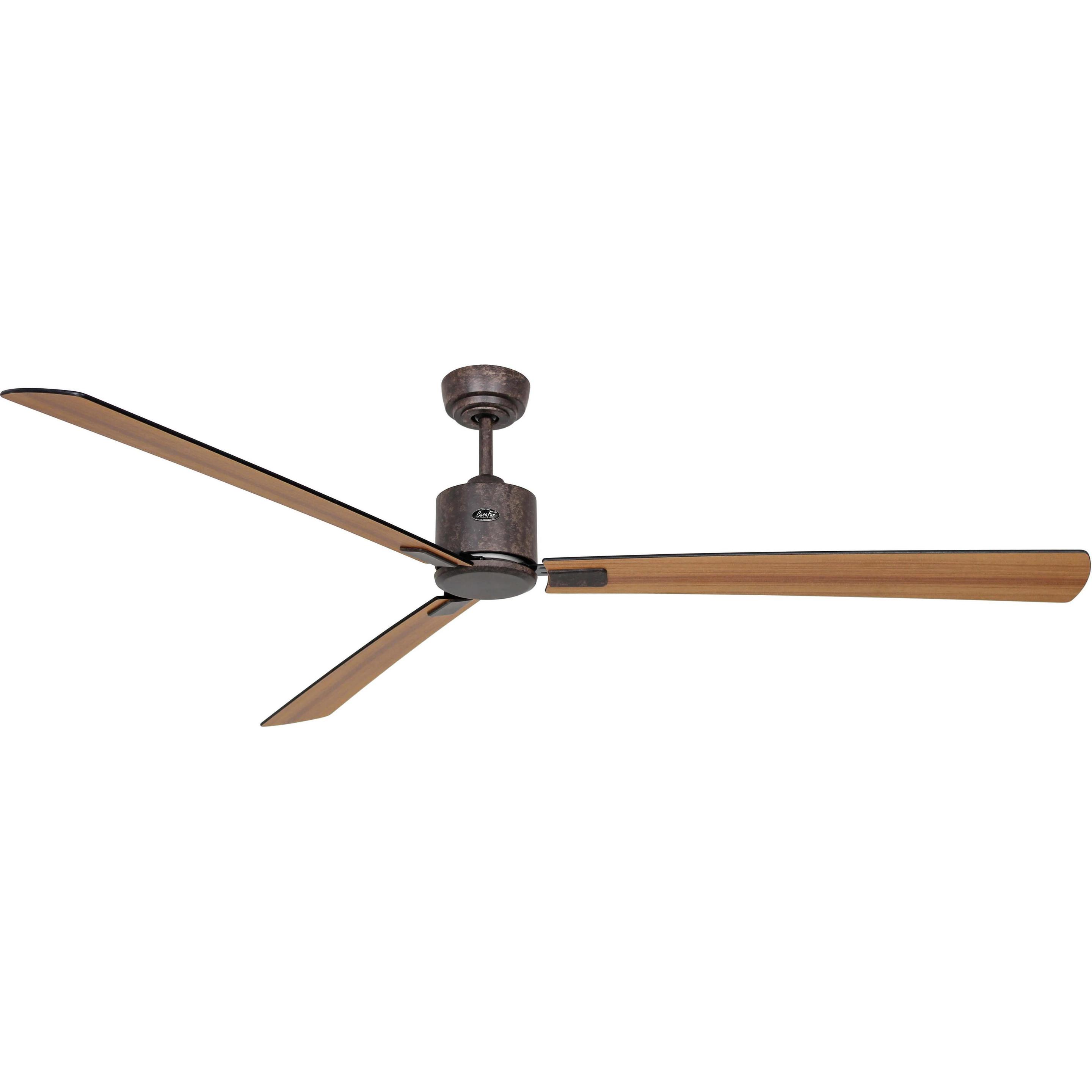 CasaFan Deckenventilator Eco Neo III 180 BZ Schwarz / Teak, Ventilator, Schwarz, Braun
