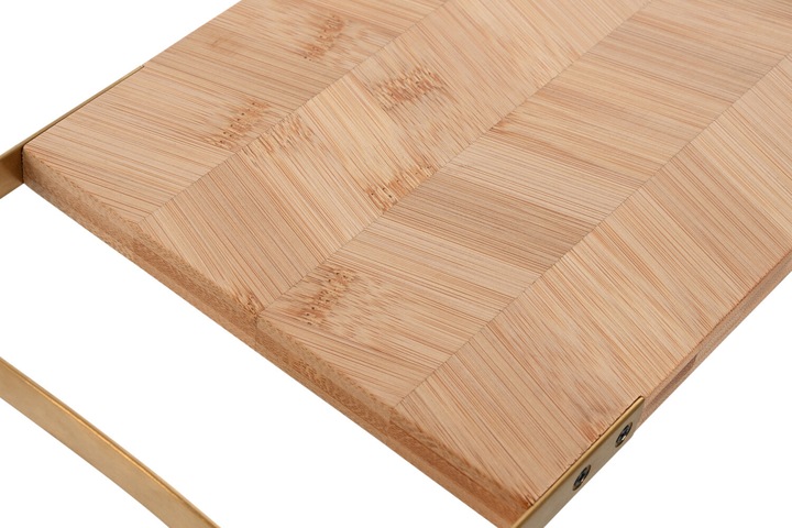 Produktbild Esprit Schneidebrett Home Gold natürlich Metall Bambus 35,5 x 17,5 x 1,5 cm