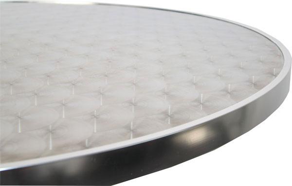 Produktbild Mendler 10x Alu-Stehtisch, Bistrotisch, höhenverstellbar 70/110cm Ø=60cm klappbar, Fuss mit Betoneinguss (70 x 110 cm)