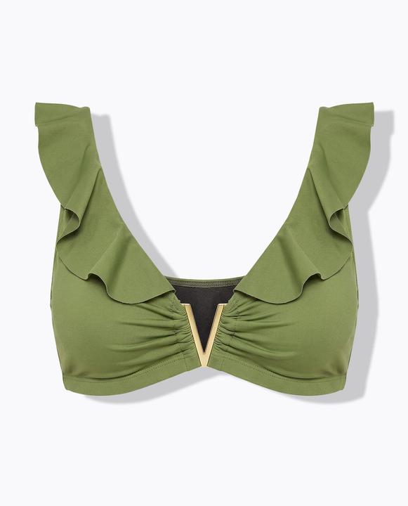 Produktbild Studio Untold Bikini-Top, Print, Softcups, V-Metallicspange (42)