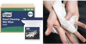 Actual product image Tork Hand cleaning wipes Moist refill, 1 ply (4x)