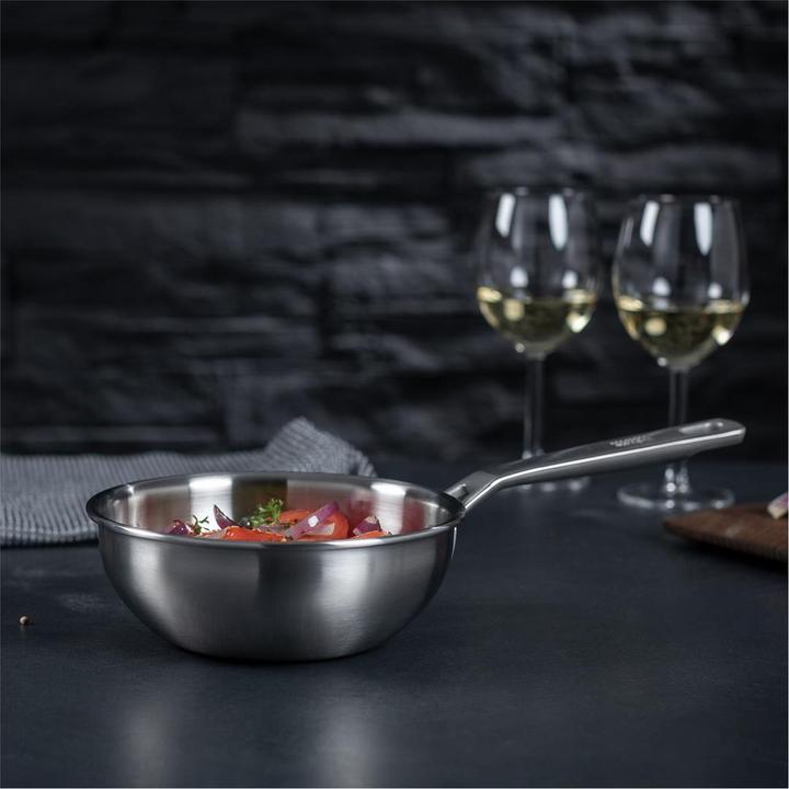 Image du produit Kuhn Rikon CULINARY FIVEPLY Sauteuse sans revêtement Ø 16 cm (16 cm, Casserole à manche, Acier inoxydable)