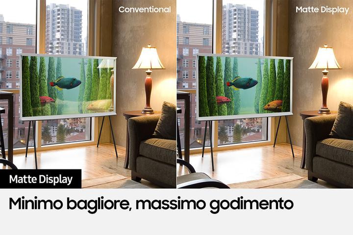 Actual product image Samsung The Serif QE55LS01BAU 55 4K Ultra HD SmartTVG (55", LS01B, QLED, 4K, 2022)