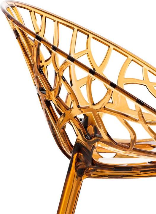 Actual product image CLP CRYSTAL stacking chair, amber