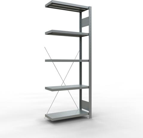 Produktbild Schulte Lagertechnik Stecksystem Anbauregal MULTIplus250 mit Kreuzstrebe