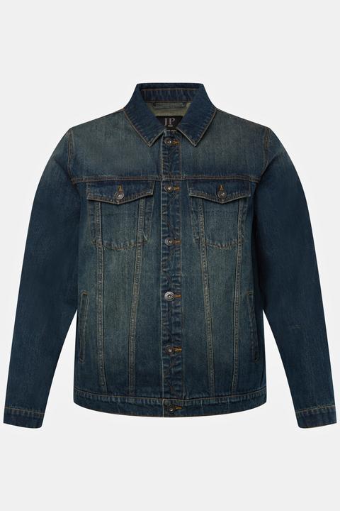 Actual product image JP1880 Denim jacket, breast pockets, button placket, up to 8 XL (L)