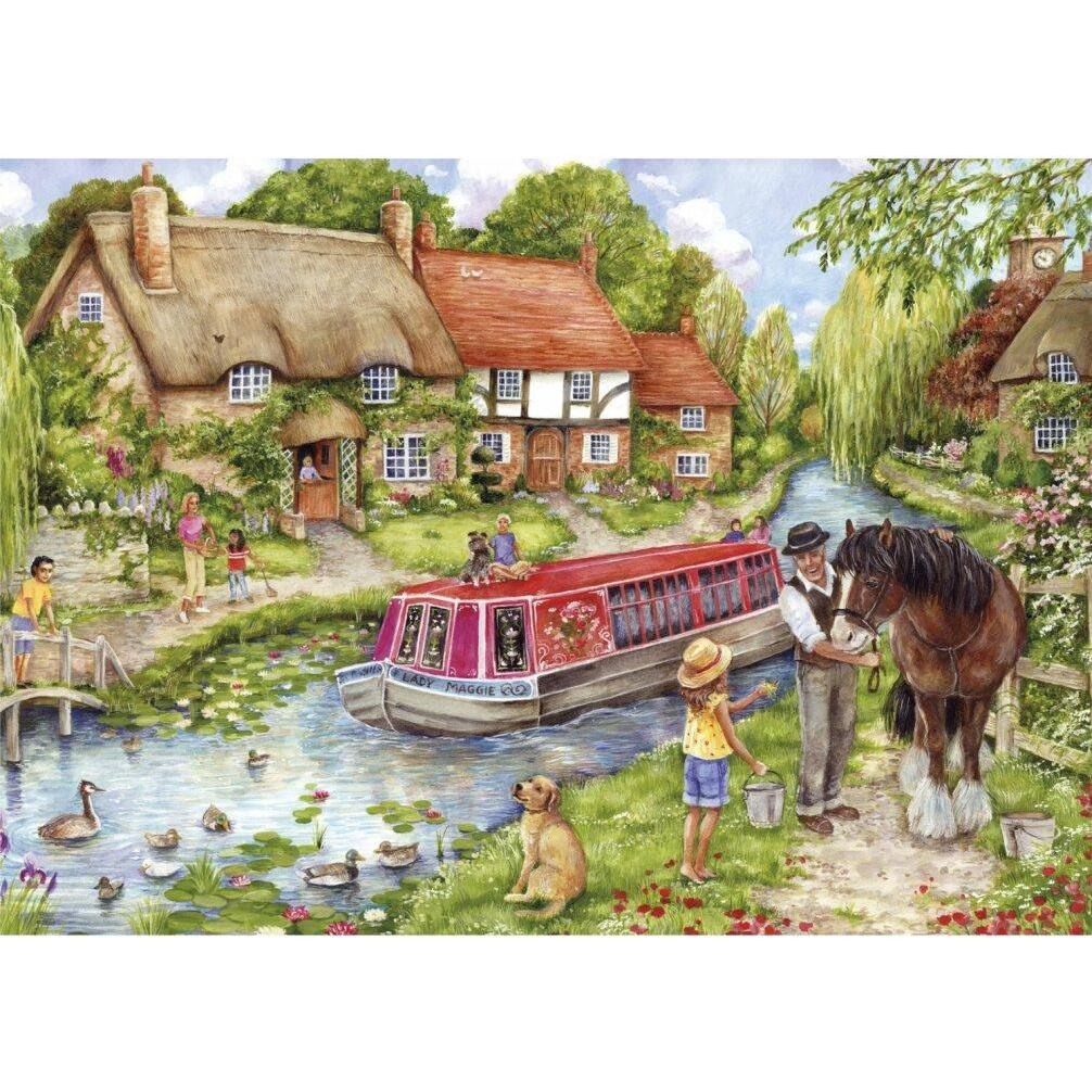 Thumbnail - Gibsons Puzzle Stromabwärts treibend XXL 100 Teile (100 Teile)