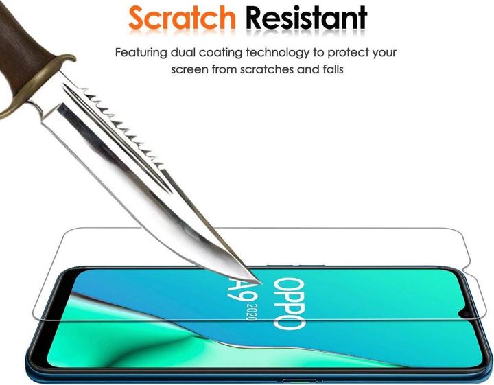 Immagine prodotto Screenguard Oppo A9 2020 Pellicola protettiva in vetro Custodia dal design amichevole (1 pz., A9)