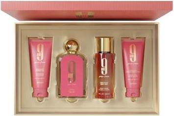 Actual product image Afnan 9 am Pour Femme EDP 100ml SG 100ml Bodyspray 150ml BL 100ml - Pack of 4 (Eau de parfum, 150 ml)